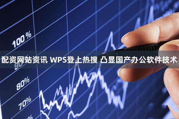 配资网站资讯 WPS登上热搜 凸显国产办公软件技术